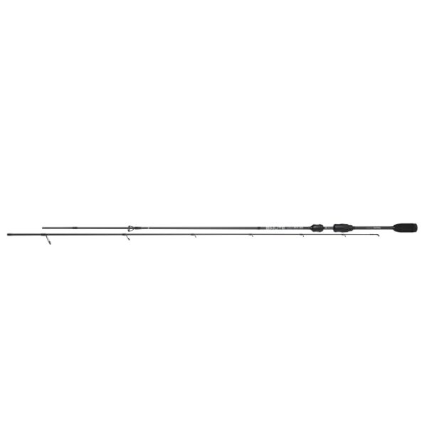 The Mikado Rod Bixlite Light Spin 235 c.w. 2-11g (2 sec.) - crafted for anglers targeting perch, trout, and chub.