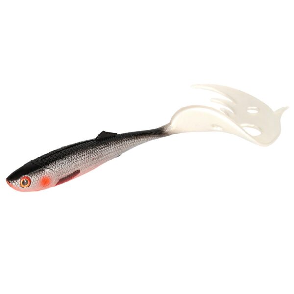 The Mikado Sicario Pike Tail 10.5cm in Roach color - engineered to attract even the most reluctant predators.